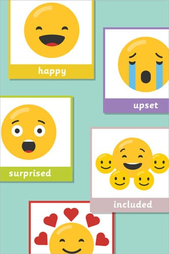 Programmable Robot Emoji Flash Cards