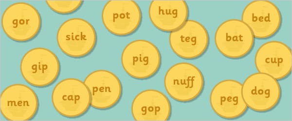 Phonics Coin Treasure Hunt - Letters & Sounds Phase 2