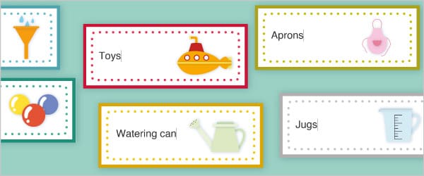 Editable 'Water Area' Labels