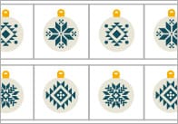 Christmas Bauble Sequence And Patterns Worksheets
