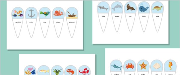 Under The Sea Editable Fans