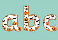 Printable Halloween Display Letters & Numbers