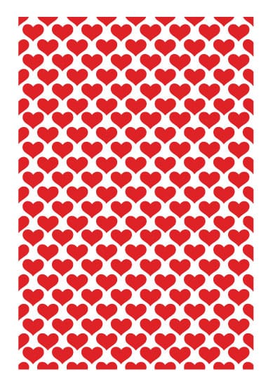 A4 Heart Printable Repeat Pattern