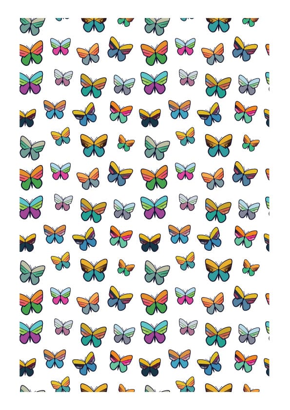 Printable Butterfly Repeating Pattern