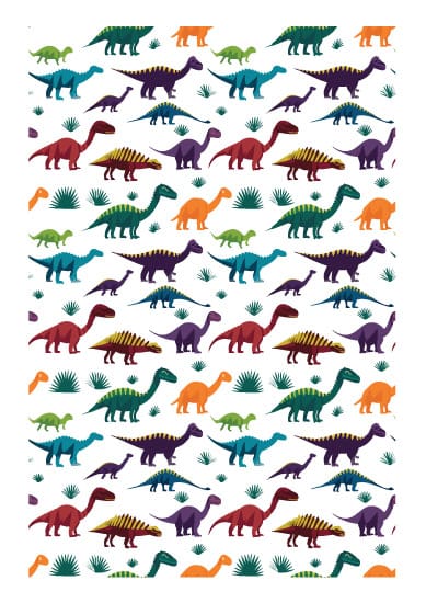 Printable Dinosaur Repeating Pattern