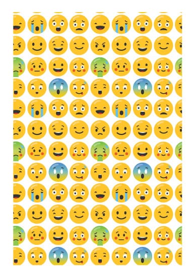 Printable Emoji Repeating Pattern