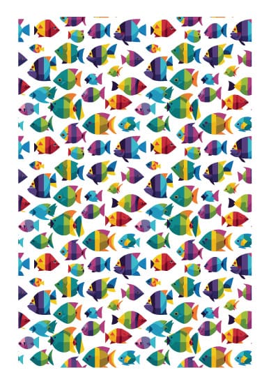 Fish A4 Repeating Pattern