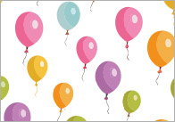Party Balloon Printable Repeating Pattern