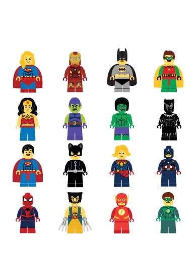 Superhero Repeating Pattern