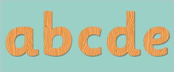 Printable Wooden Letters & Numbers