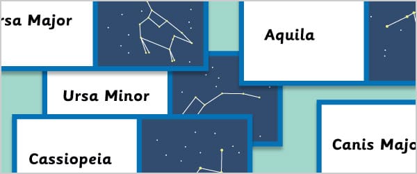 Popular Constellations Labels