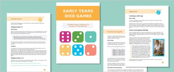 Early Years Maths Dice Games