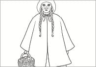 Little Red Riding Hood Colouring Sheets