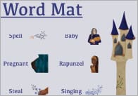 Rapunzel Word Mat