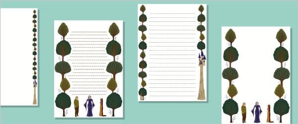 Rapunzel Page Borders