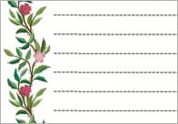 Sleeping Beauty Floral Page Borders