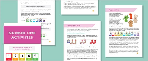 Early Years Number Line Activities