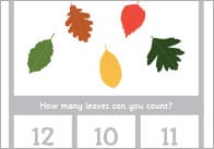 Autumn Leaves Count And Peg Activity (Numbers 1-20)