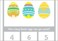 Easter Eggs Count And Peg Activity (Numbers 1-20)