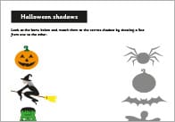 Halloween Shadow Matching Activity