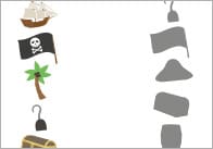 Pirate Shadow Matching Activity