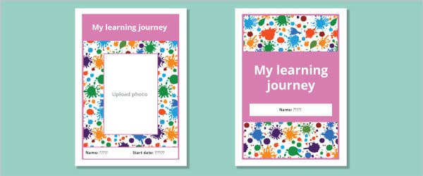 Editable ‘Paint Splatter’ Learning Journey Cover