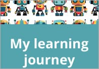 Robot Themed Learning Journey Cover (Editable)