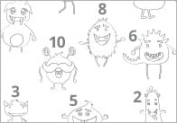 Monster Role, Add & Colour Dice Game