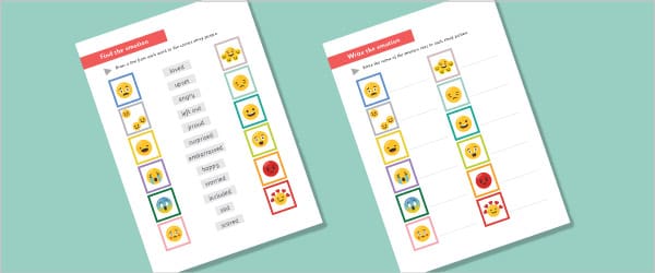 Emotion Matching Activity – Free KS1 Printable Worksheet