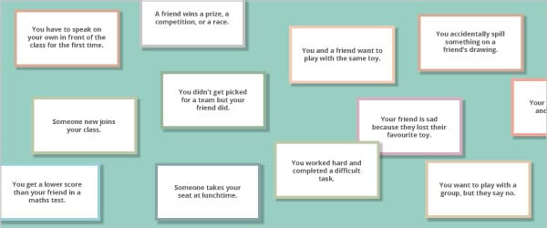 Emotion Role-Play Scenario Cards - Free PSED Printable