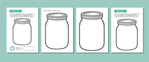 Free Worry Jar Template