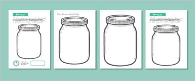 Jars Insecurity's Template Free Worry Jar Template - Printable Early Years Resources (EYFS & KS1 ...