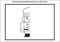 Free Christmas Printable – ‘Complete the Image’ Drawing & Colouring Sheets