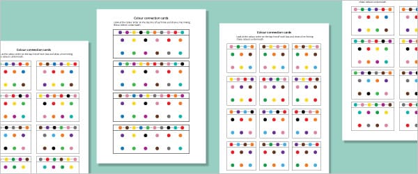Free colour connection cards