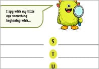 Free Alphabet I Spy Worksheet (A–Z) – Uppercase & Lowercase